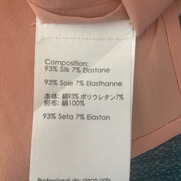 Phillip Lim silk blouse, back cut-out, peach color size 2 - Picture 7 of 14
